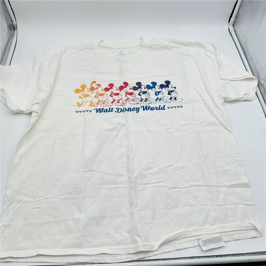 Disney Parks Hanes Mickey Mouse White XL T-Shirt