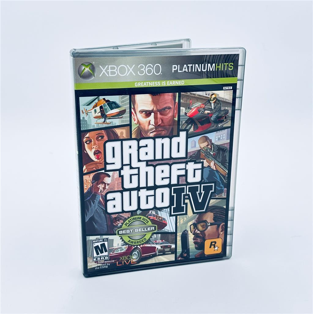 Grand Theft Auto IV -- Platinum Hits Edition (Microsoft Xbox 360, 2009)