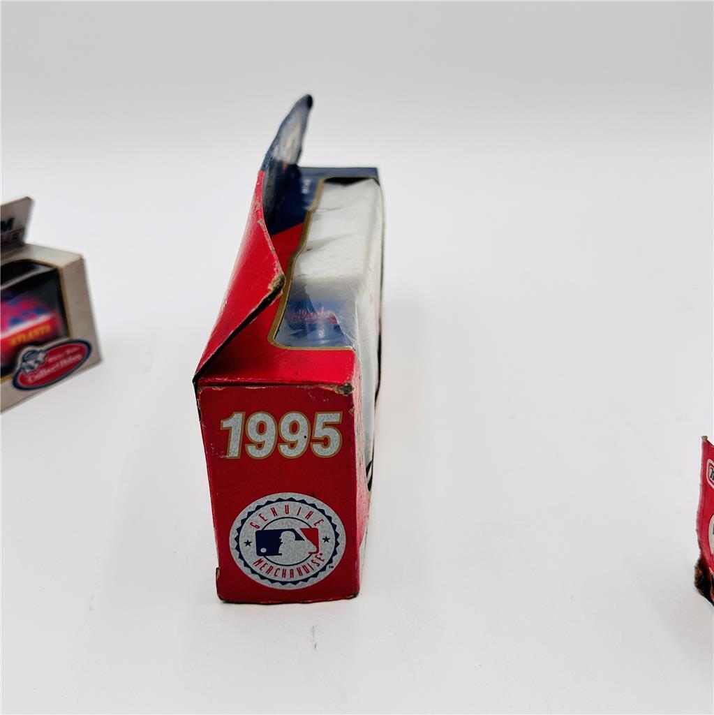 Vintage MLB Matchbox 2 Diecast Car and 1 Truck Collectible Ltd Ed Atlanta Braves