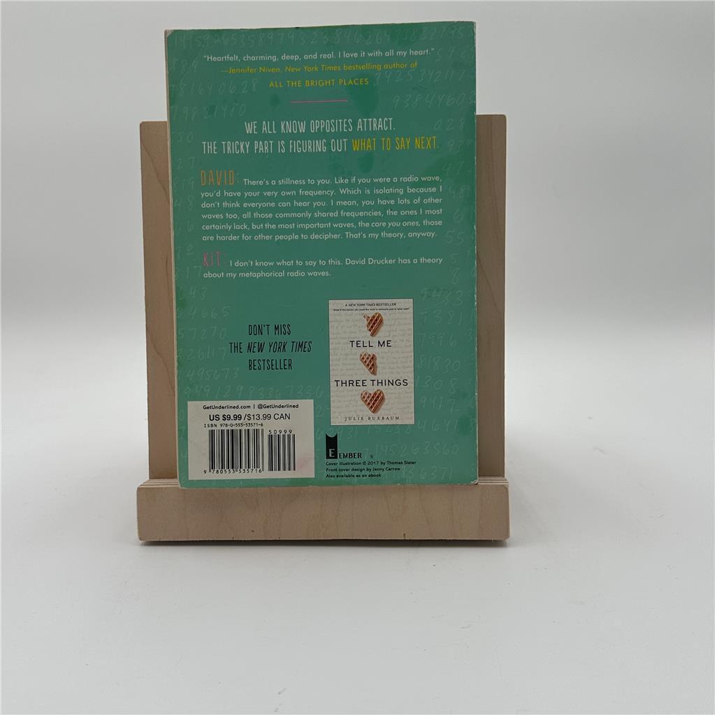 What to Say Next by Julie Buxbaum (2018, Trade Paperback)