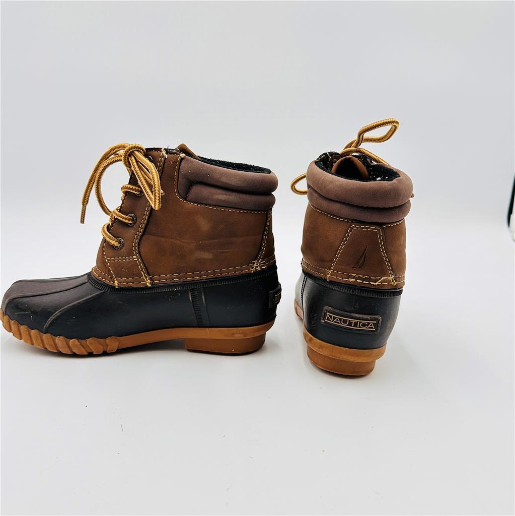 Nautica Kids Brown Waterproof ICE Boots Winter Shoe Toddler size 12