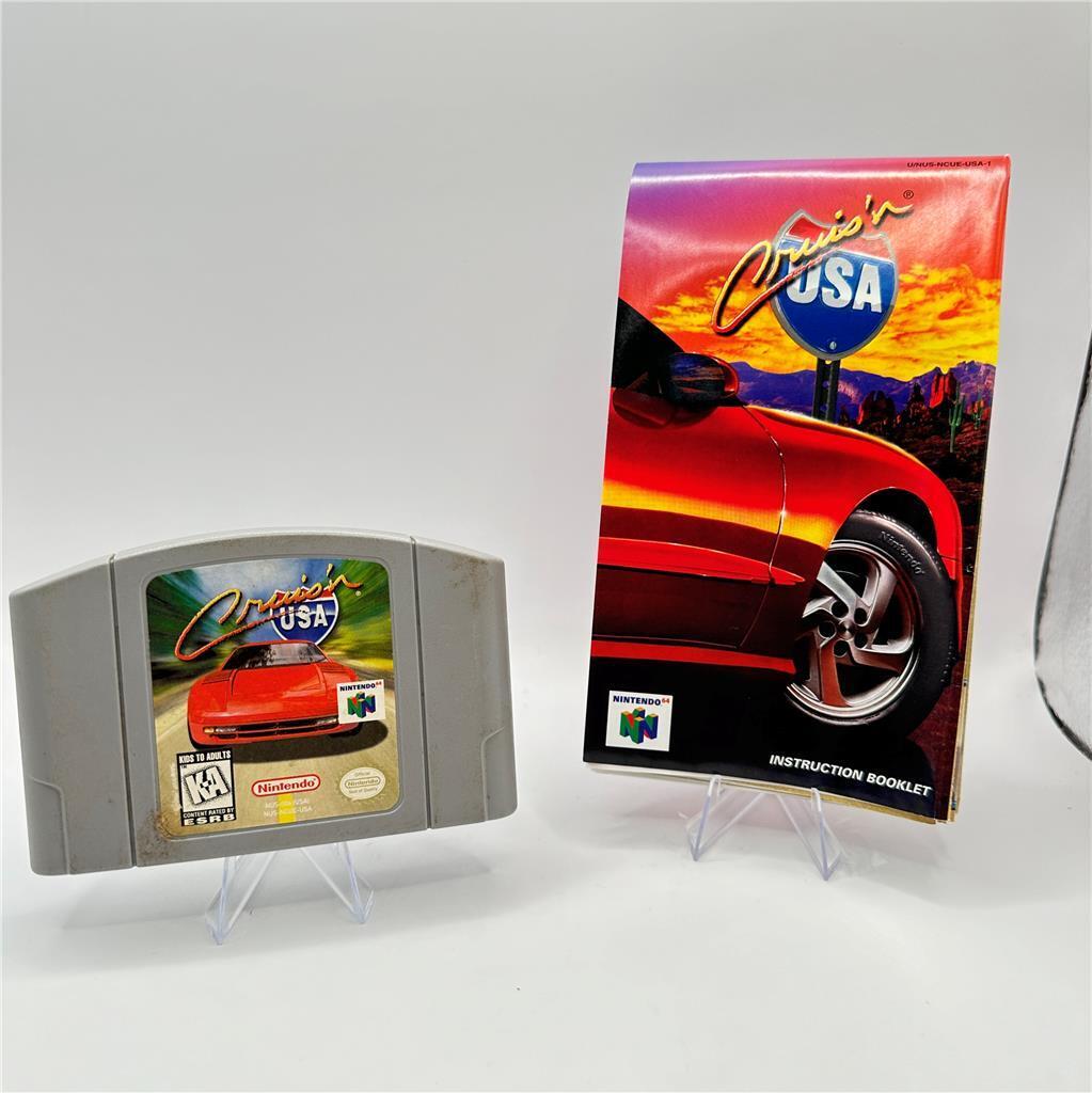 Cruis'n USA (Nintendo 64, 1996) Game and Manuel/Poster