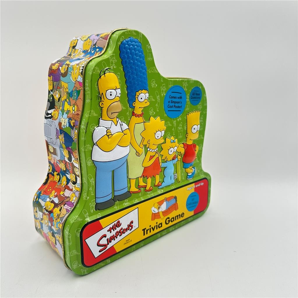 The Simpsons Trivia Game 2000 Board Game in Collectors Tin with Cast Poster 2000