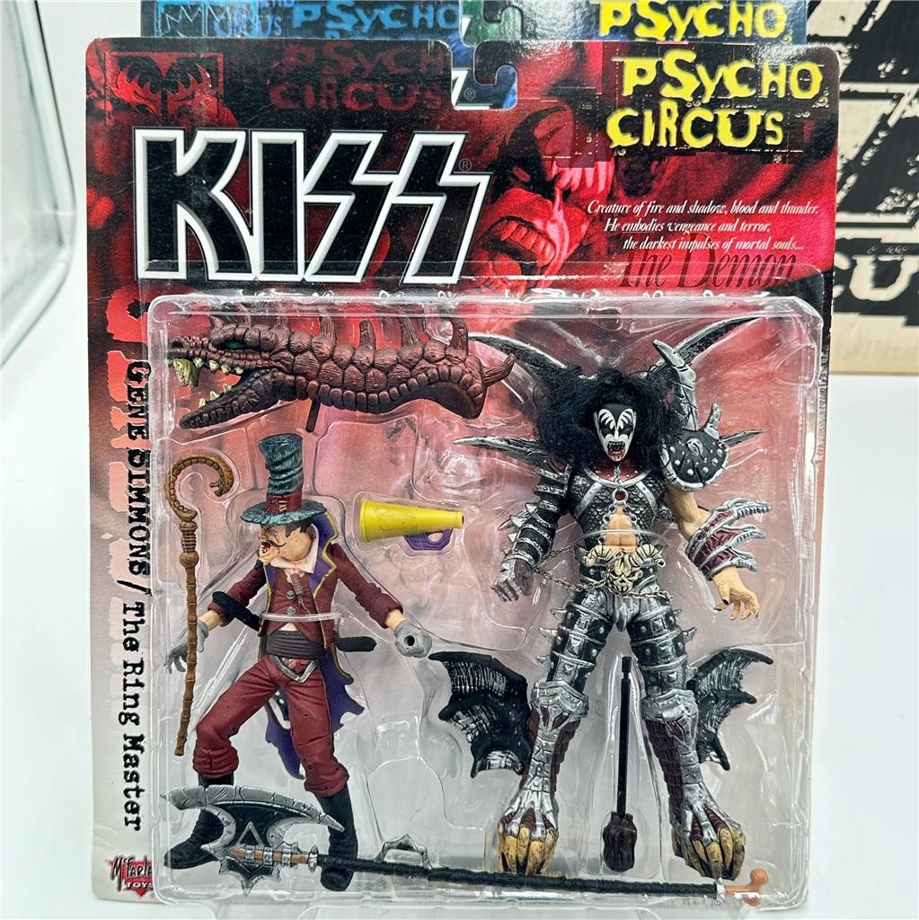 KISS PSYCHO CIRCUS FIGURES TOUR EDITION 1998 McFARLANE COMPLETE SET OF 4 w/box