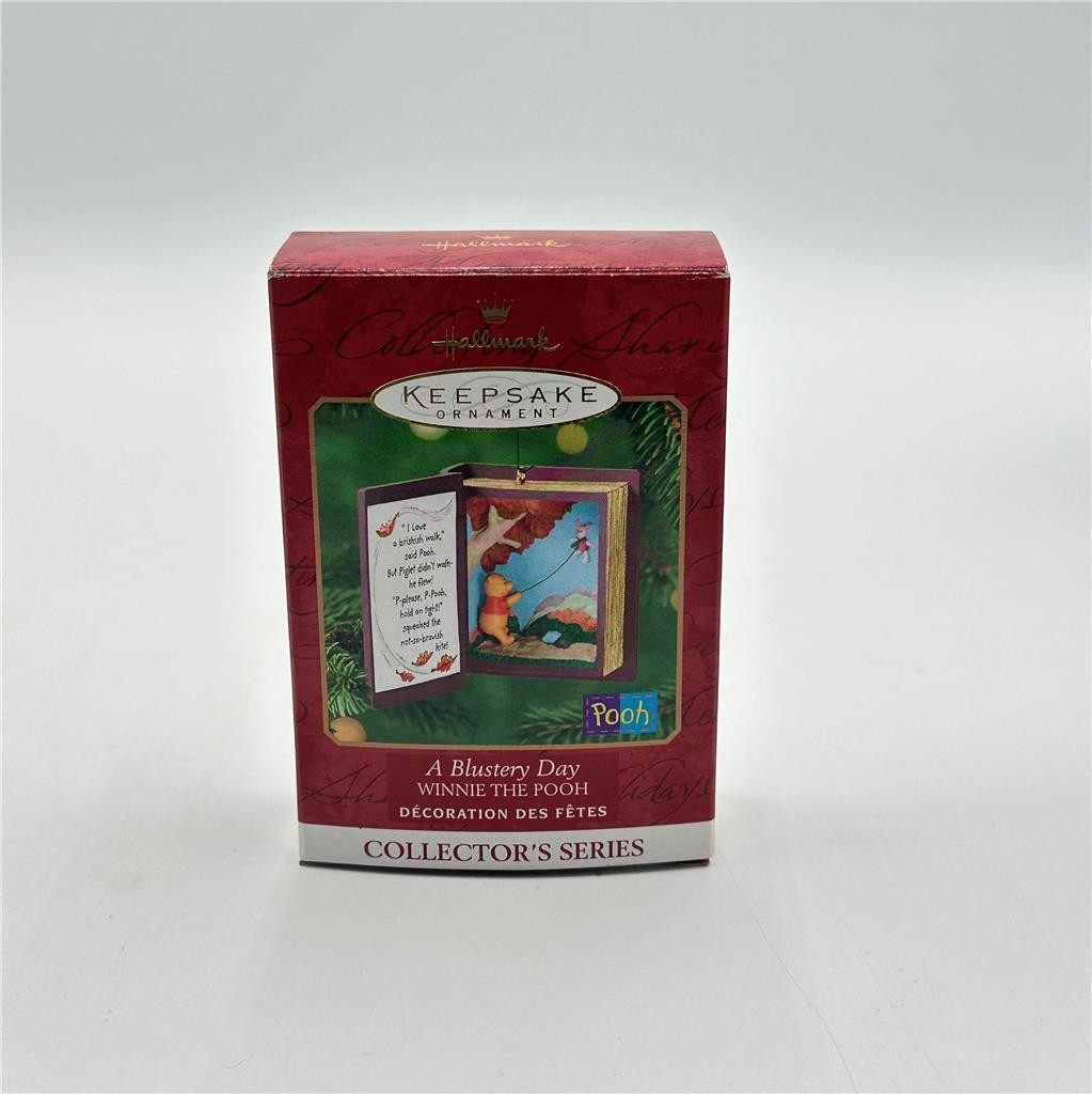 HALLMARK Keepsake Ornament WINNIE THE POOH "A Blustery Day" DISNEY 2000