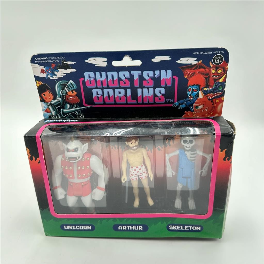 2018 Capcom ReAction ~ GHOSTS’N GOBLINS SET ~ Unicorn, Arthur, Skeleton