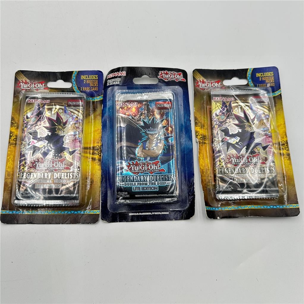 Lot of 3 - Yu-gi-oh Trading Cards Legendary Duelists Lite Edition 3 Cards/Pack