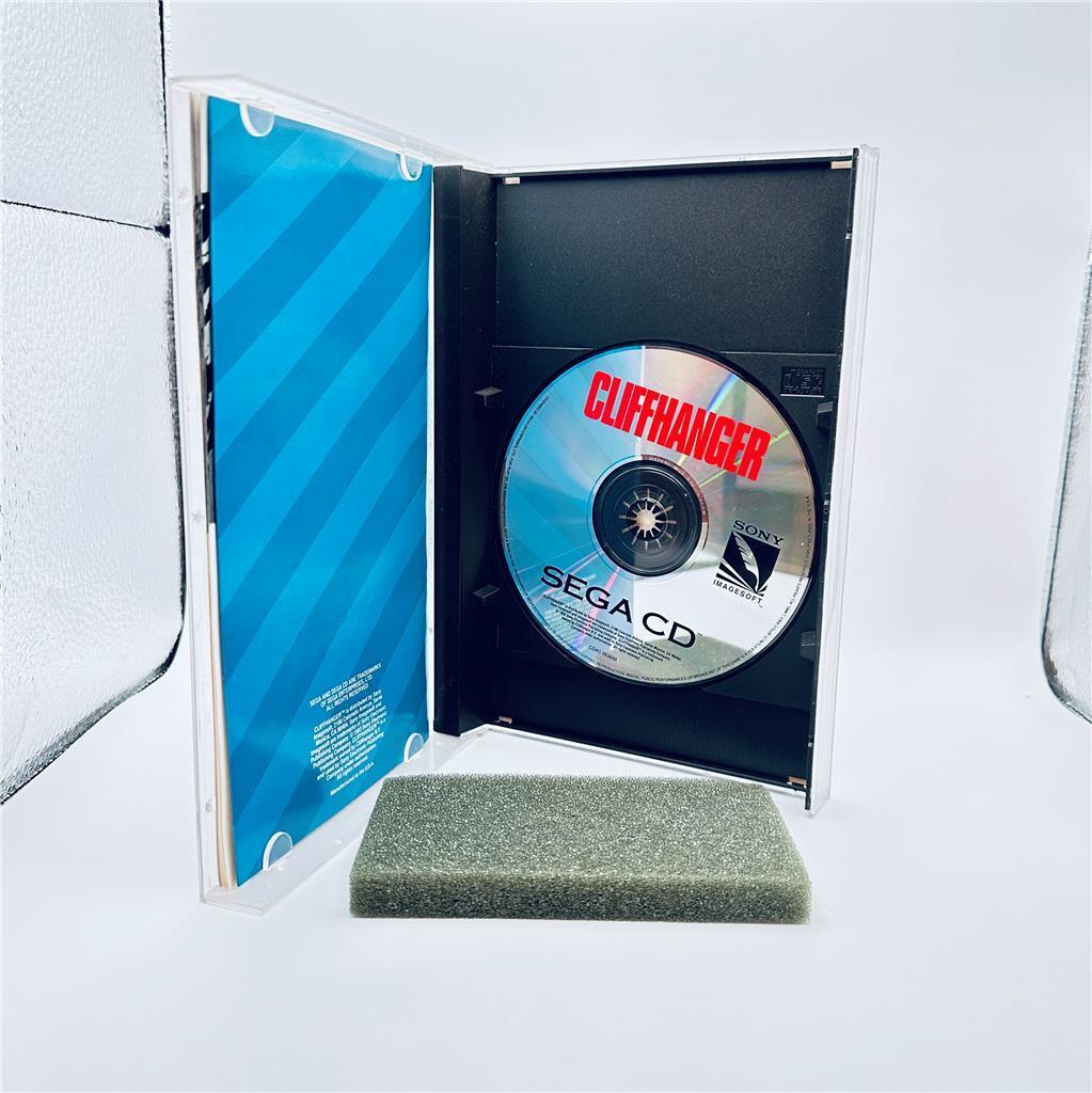 Cliffhanger (Sega CD, 1993) CIB W/Registration and Foam