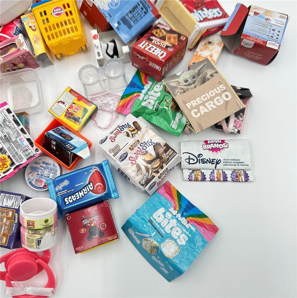 Lot of Shopkins Mini Brands with Other Small Toys