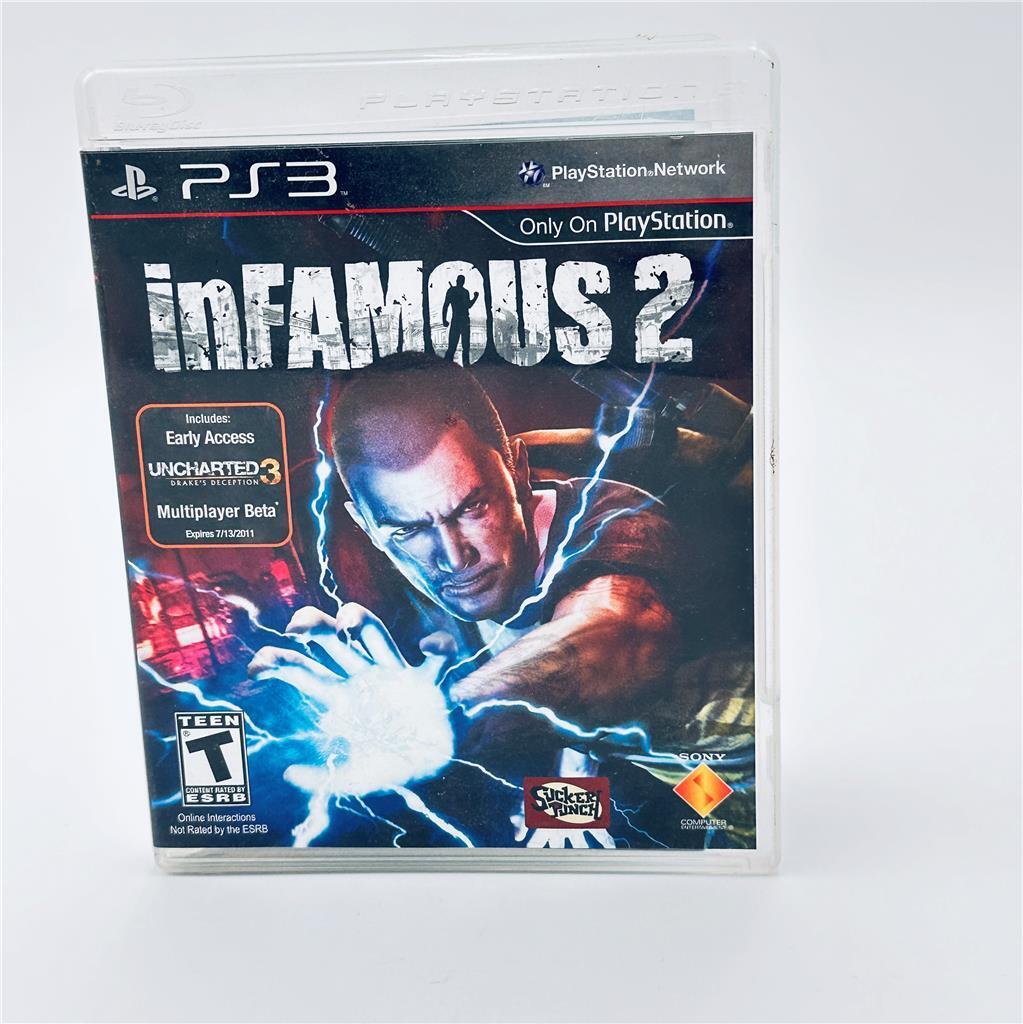 inFamous 2 (Sony PlayStation 3, 2011) Blockbuster Sticker on back