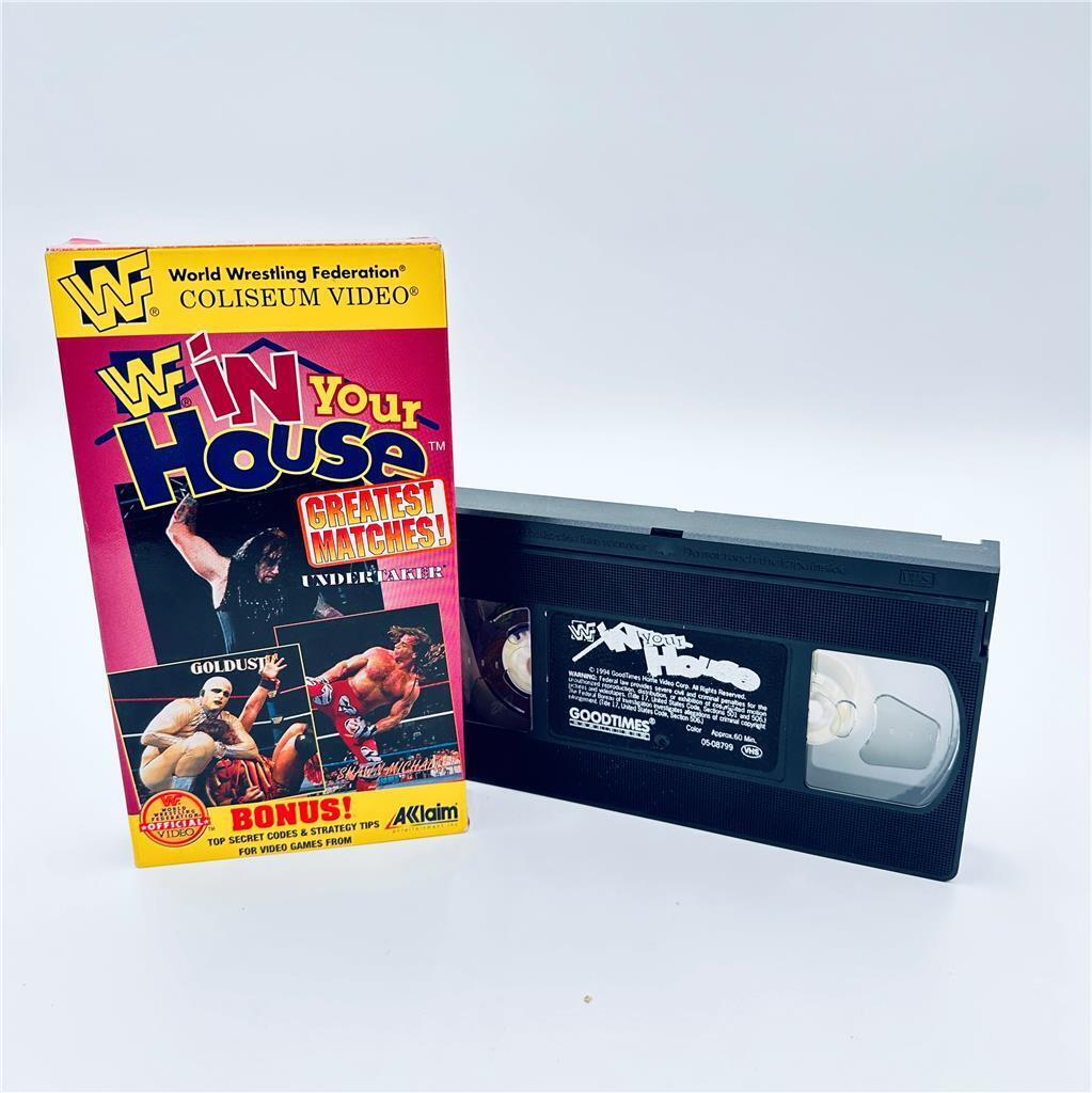 Classic WWF In Your House Greatest Matches Coliseum Home Video VHS 1996 Hogan
