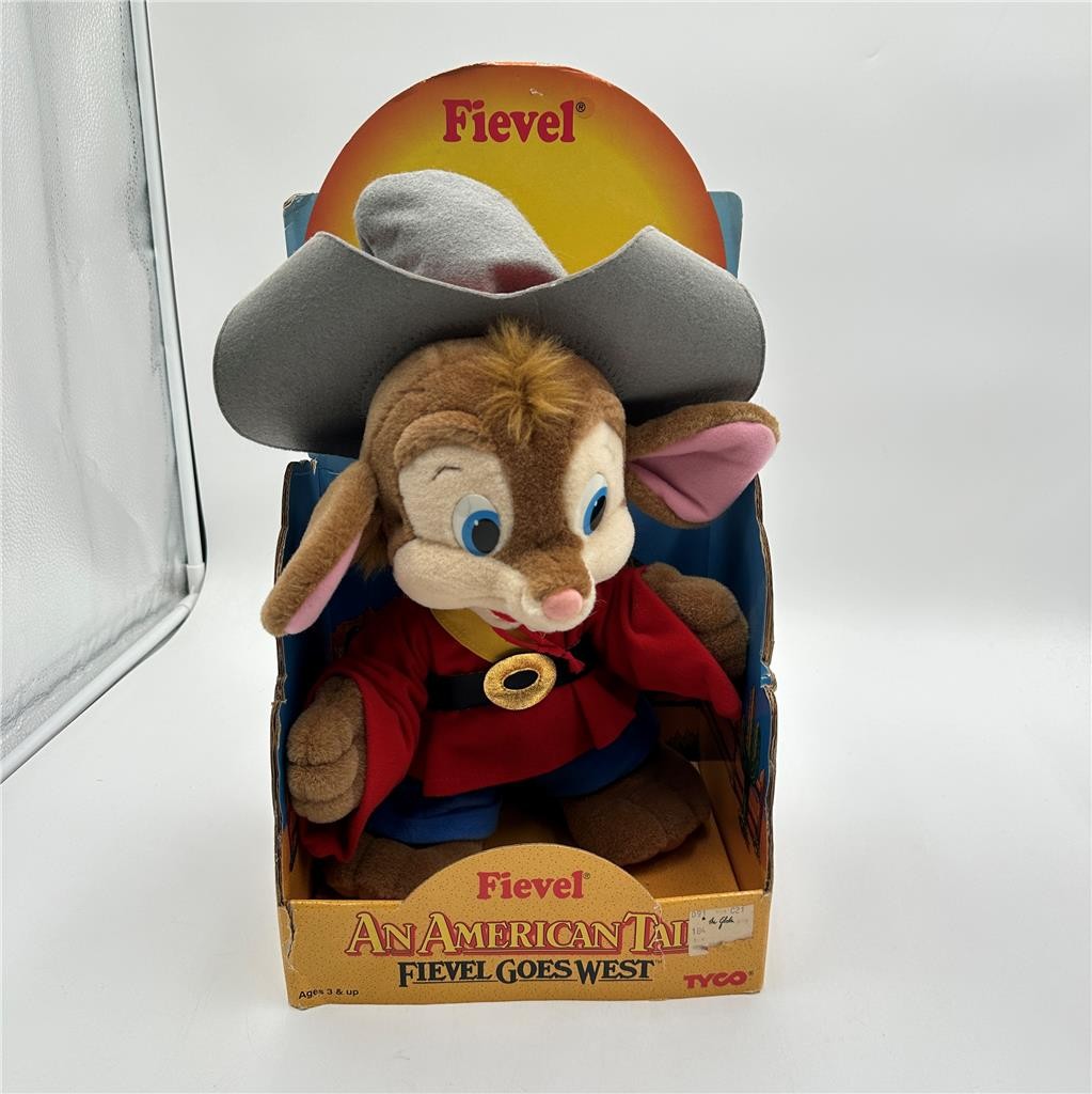 An American Tail Fievel Goes West Fievel Figure Doll 1991 Tyco Vintage
