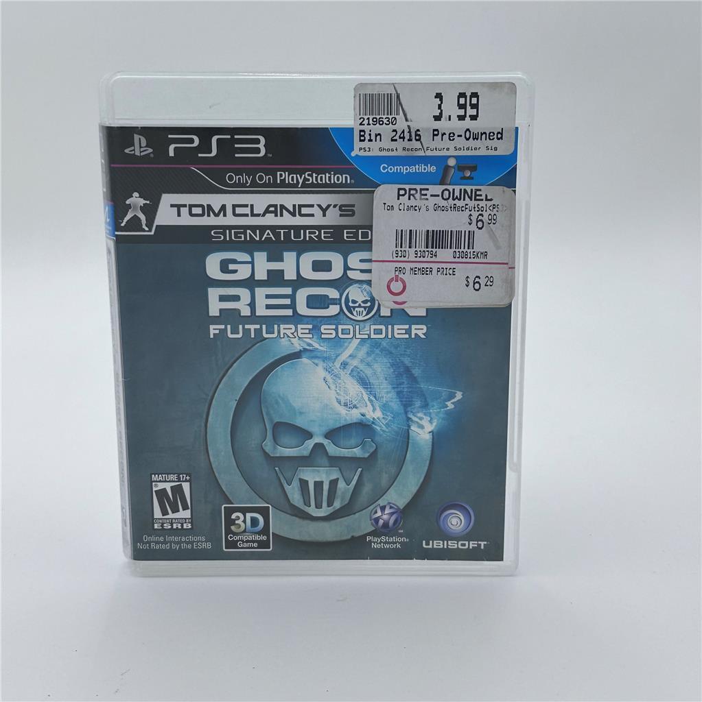 Tom Clancy's Ghost Recon: Future Soldier (Sony PlayStation 3, 2012)