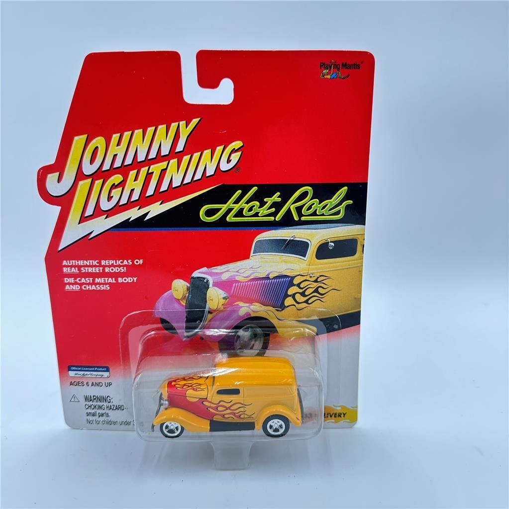 Johnny Lightning Hot Rods 1933 Delivery Yellow with Red Flames