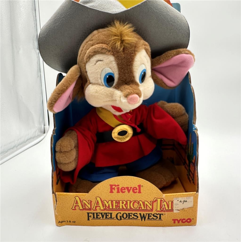 An American Tail Fievel Goes West Fievel Figure Doll 1991 Tyco Vintage