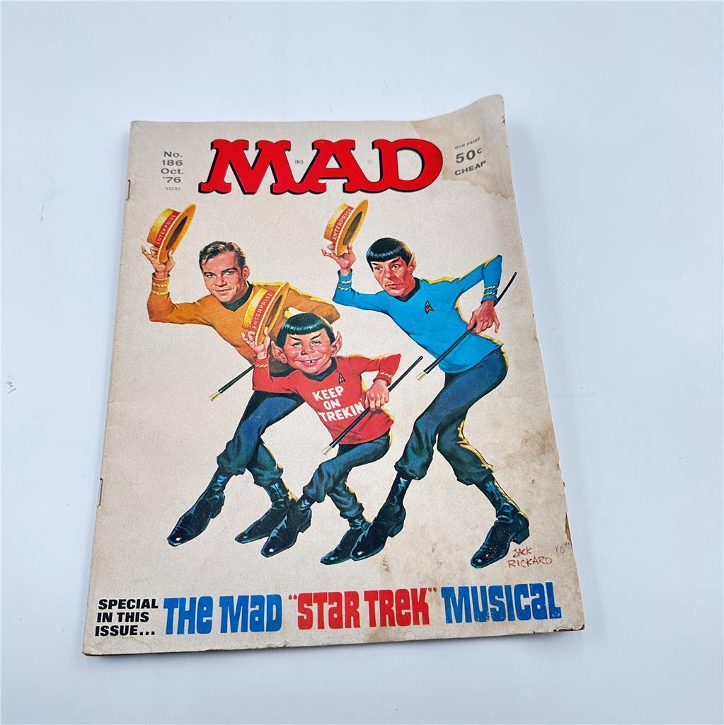 VTG Mad Magazine October 1976 No 186 Star Trek Musical