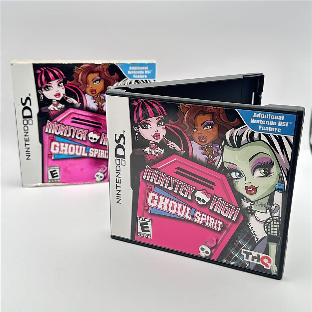 Monster High Ghoul Spirit (Nintendo DS, 2011) CIB With Slip Cover