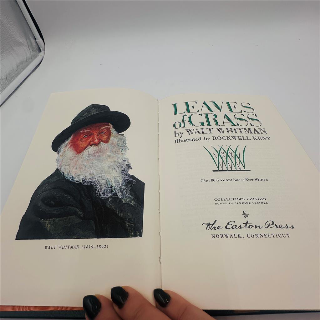 LEAVES OF GRASS BY WALT WHITMAN 1977 EASTON PRESS