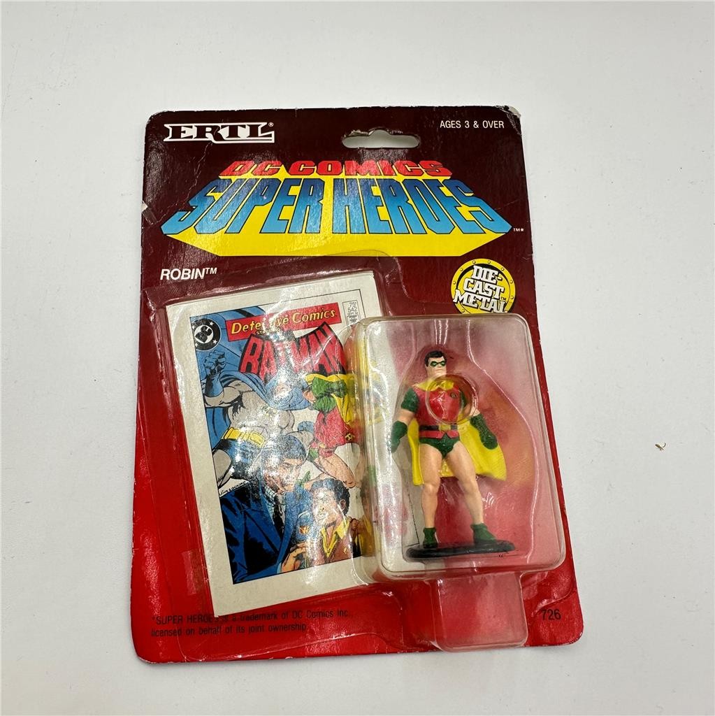 1990 DC Comics Green Lantern #727 Super Heroes Die Cast Figure & Card
