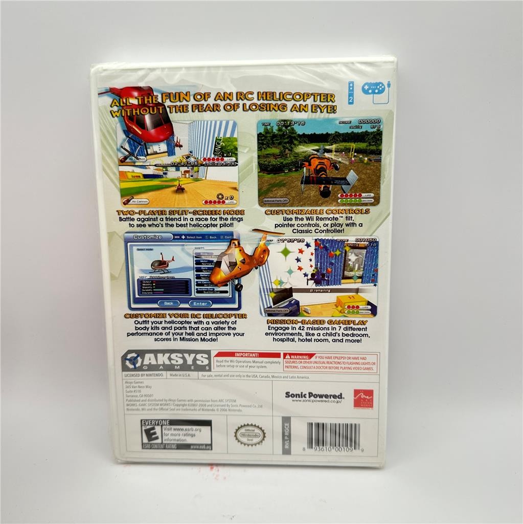 MiniCopter: Adventure Flight (Nintendo Wii, 2008) New Sealed