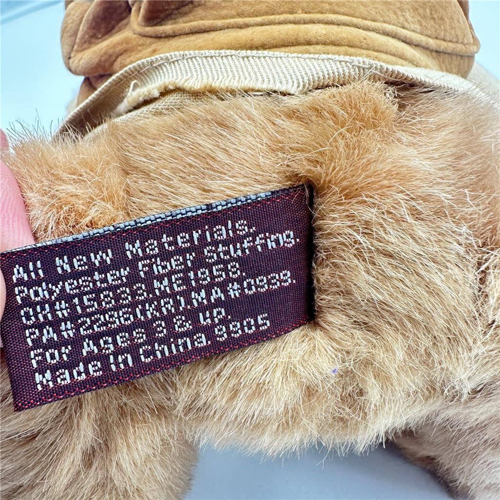 Jungle Joe's Safari Friends JUNGLE JOE 9" Plush Talking Teddy Bear w Tag VTG
