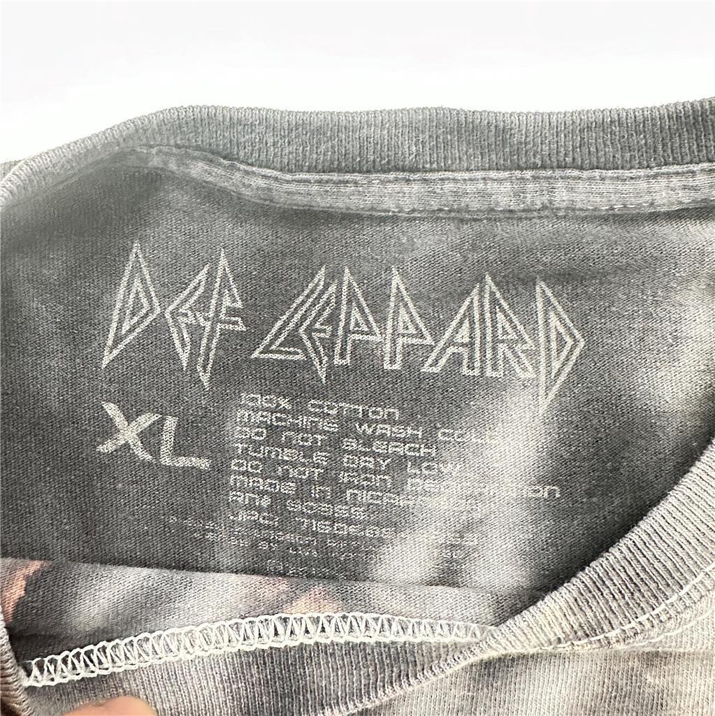 Def Leppard Hysteria Band Tshirt Gray Tie Dye XL  B5