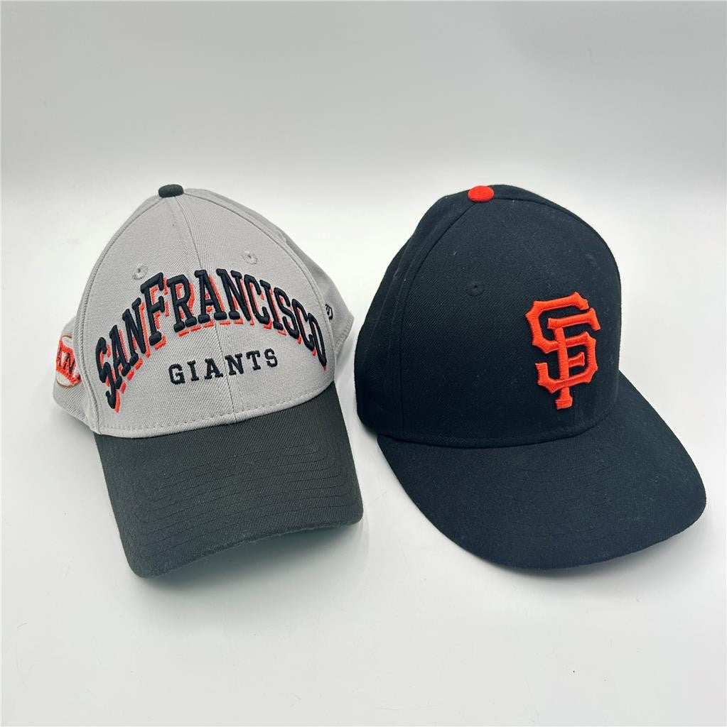 Lot of 2 New ERA San Francisco Giants Fitted Baseball Hats 71/4, Medium-Large