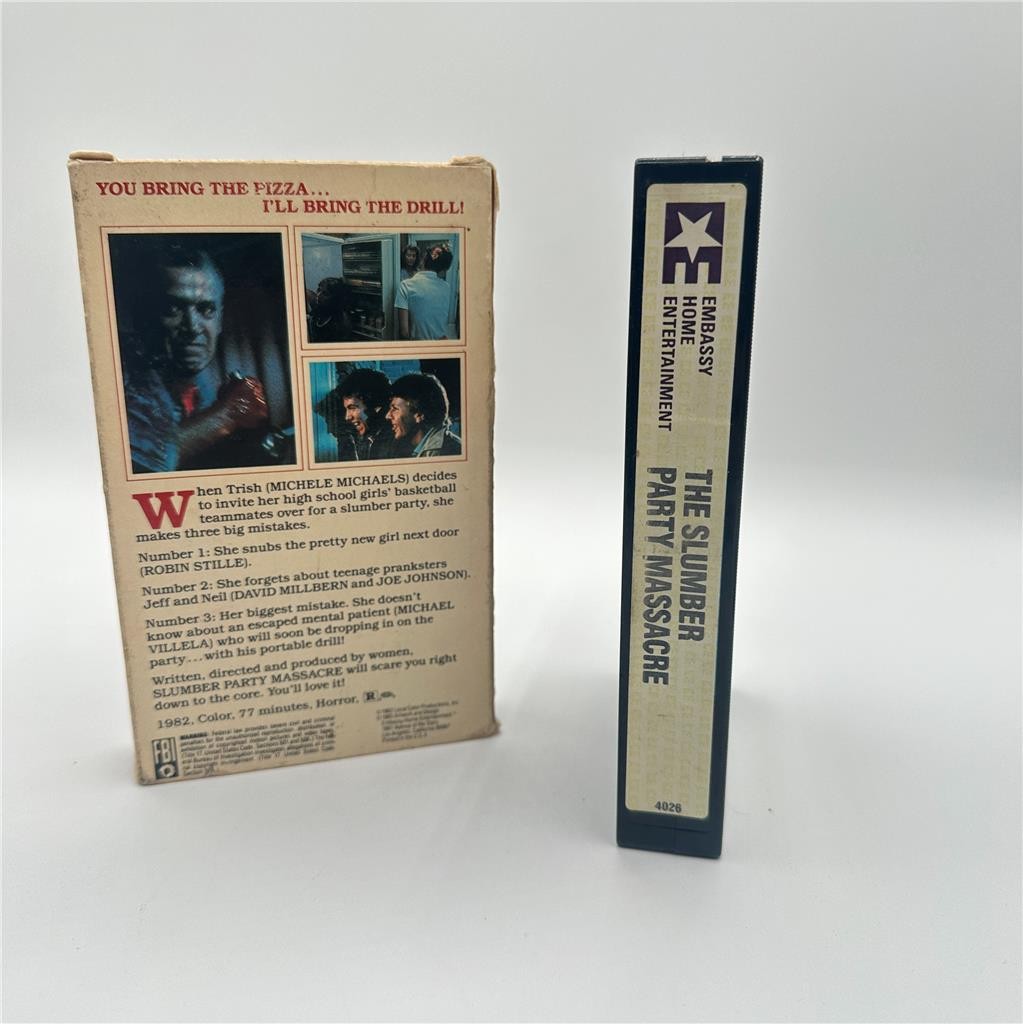 The Slumber Party Massacre Beta Betamax NOT VHS RARE 1982 Cardboard Sleeve