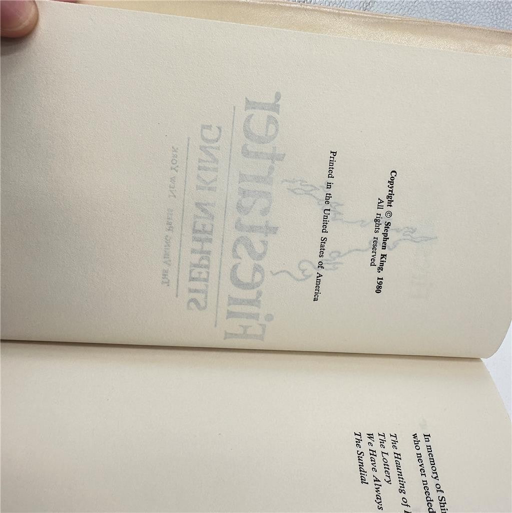 Firestarter Hardcover By Stephen King 1980 Viking Press Book Club Edition