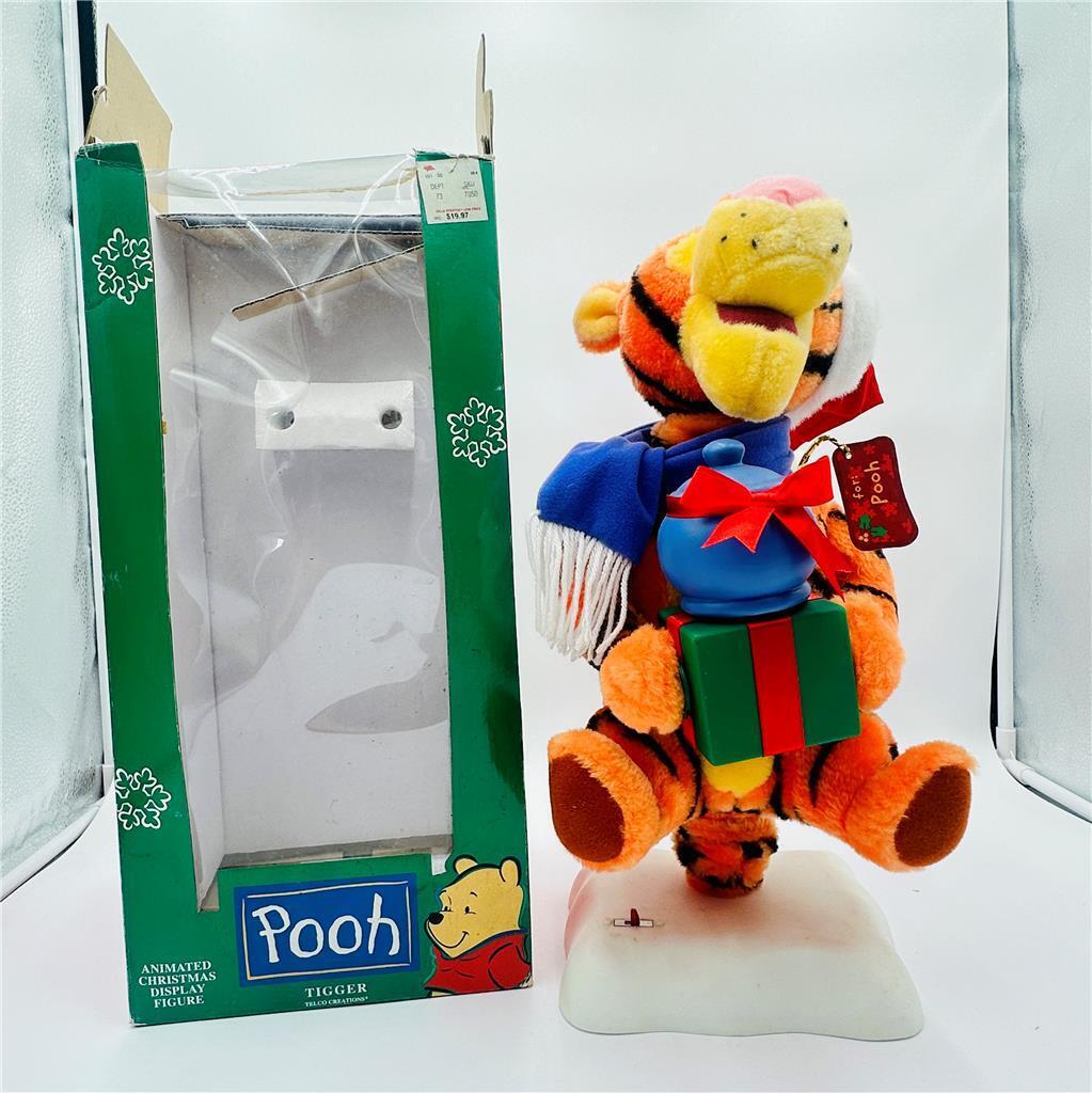Telco Disney Tigger Motion-ette Christmas Animated Winnie The Pooh w/box 1998 **