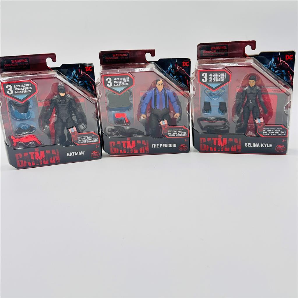 Spin Master DC The Batman Movie Batman 4" Action Figure Lot Of  3