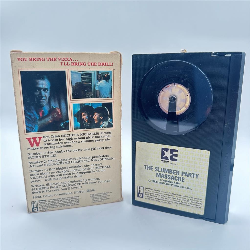 The Slumber Party Massacre Beta Betamax NOT VHS RARE 1982 Cardboard Sleeve
