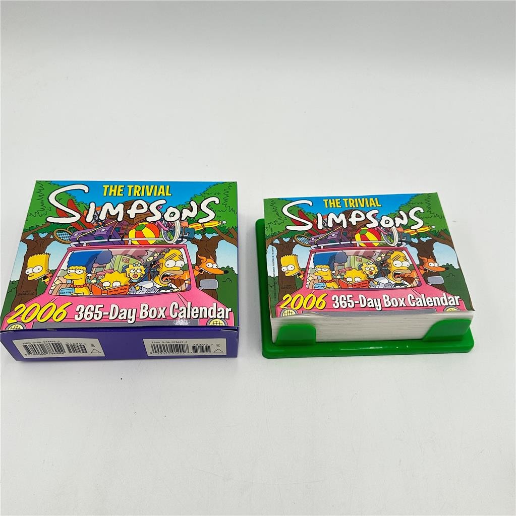 The Trivial Simpsons 2006 365-Day Block Calendar Groening, Matt