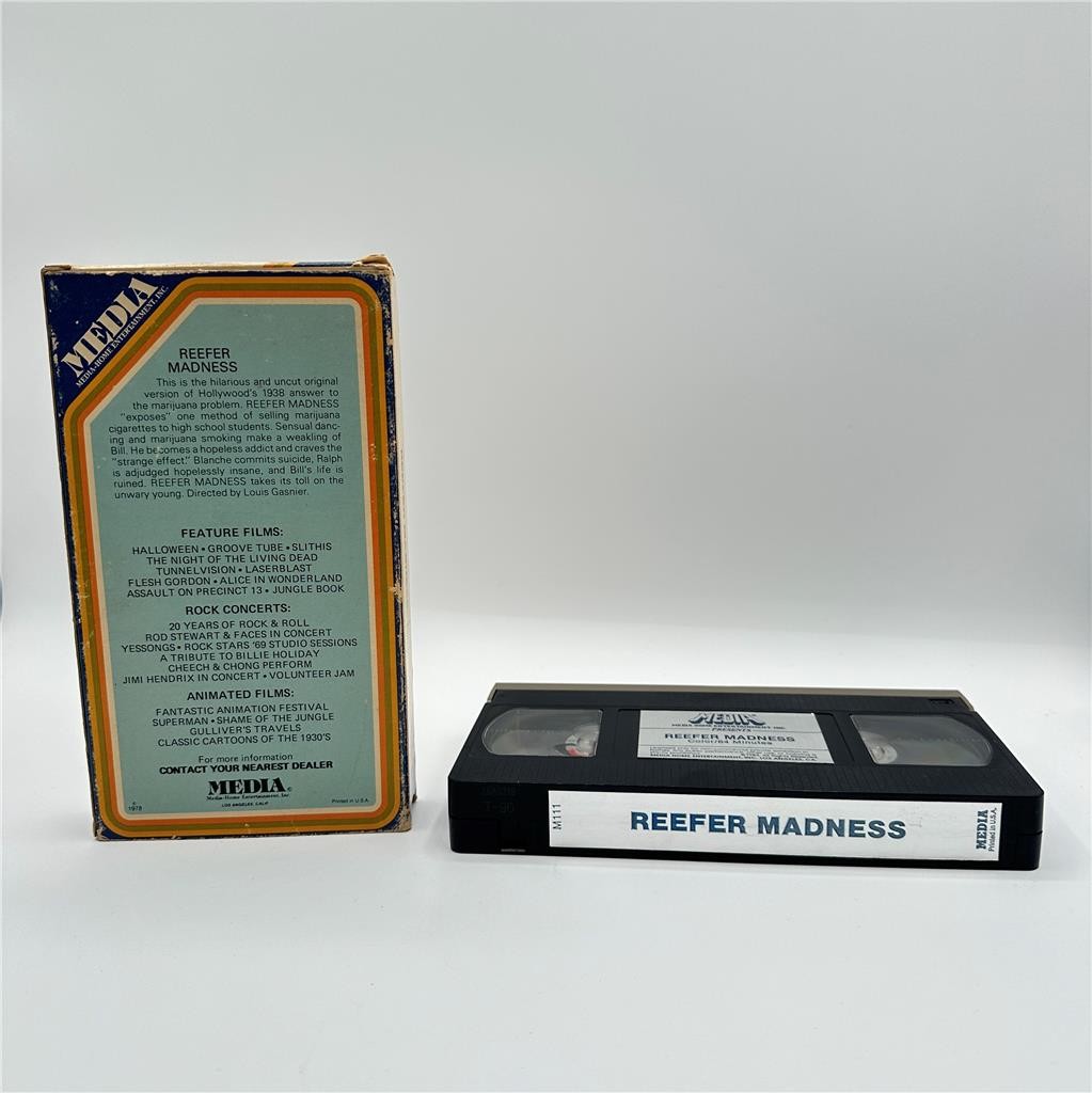 Reefer Madness (VHS) 1978 RARE MEDIA Home Entertanment Inc
