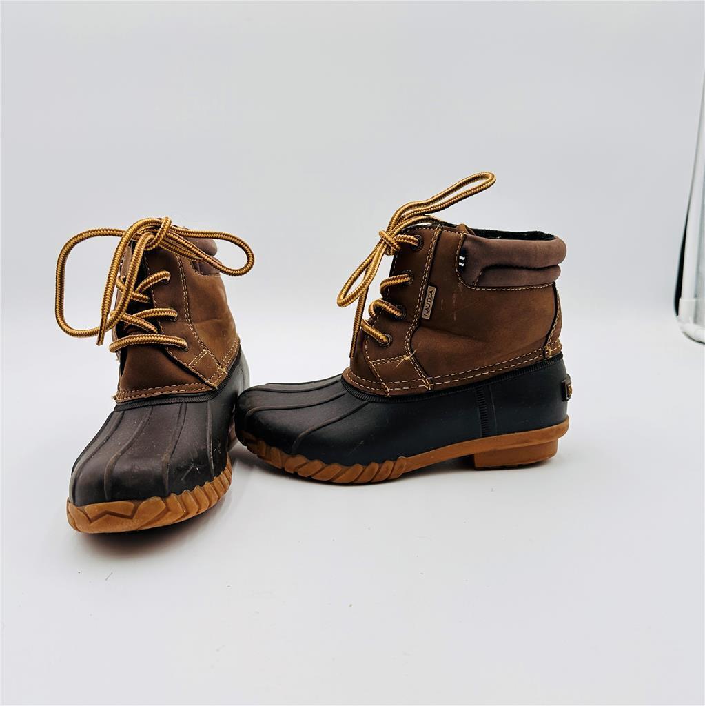 Nautica Kids Brown Waterproof ICE Boots Winter Shoe Toddler size 12
