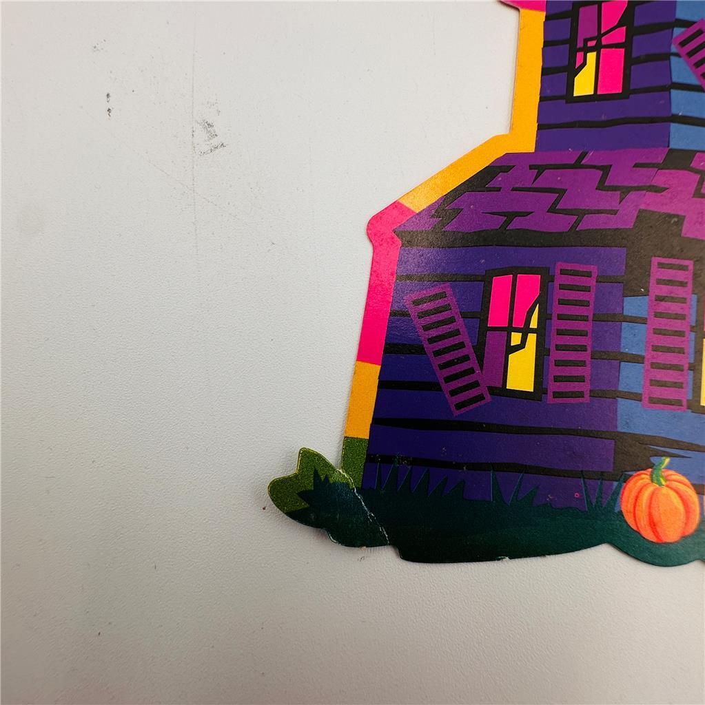 Vtg Lot of 3 Halloween Die Cut Wall Decorations  See pictures for conditon detai