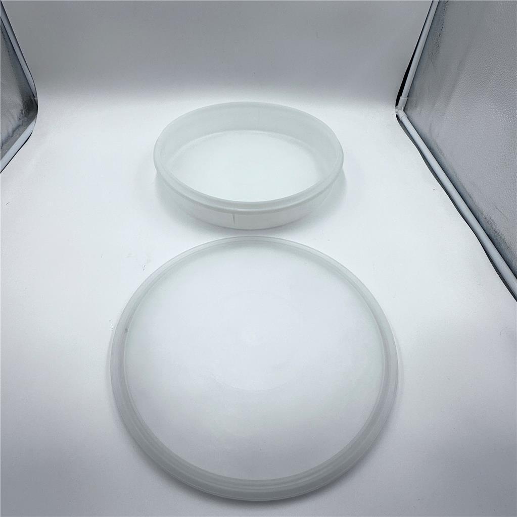 Vintage Tupperware Clear Circular Container with Lid