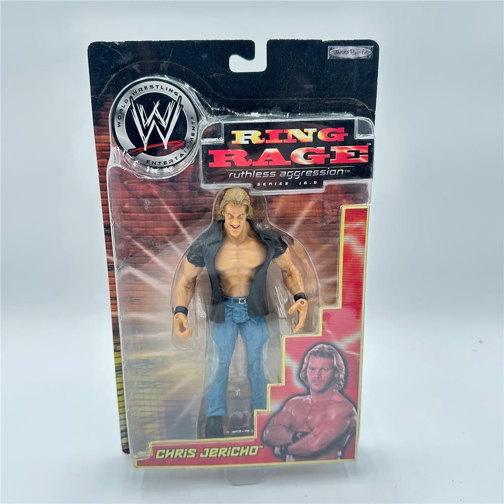 2005 Jakks WWE Ring Rage Ruthless Aggression Chris Jericho Series 16.5  Figure