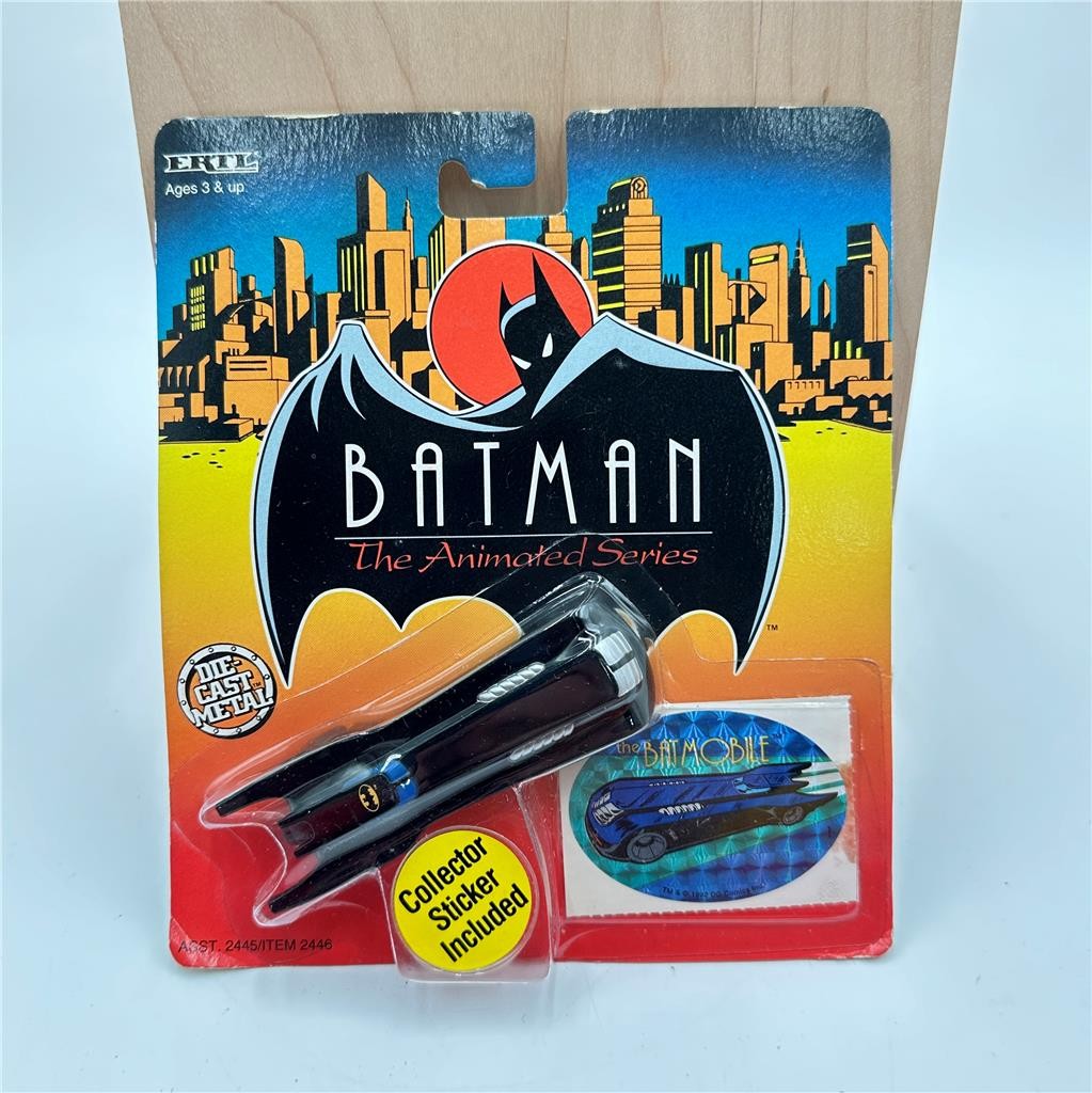 ERTL Batmobile and BatPlane Diecast Car-Batman The Animated Series