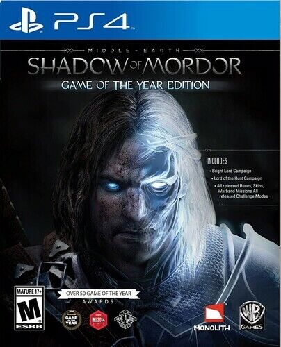 Middle Earth: Shadow of Mordor Game of the Year - Sony PlayStation 4