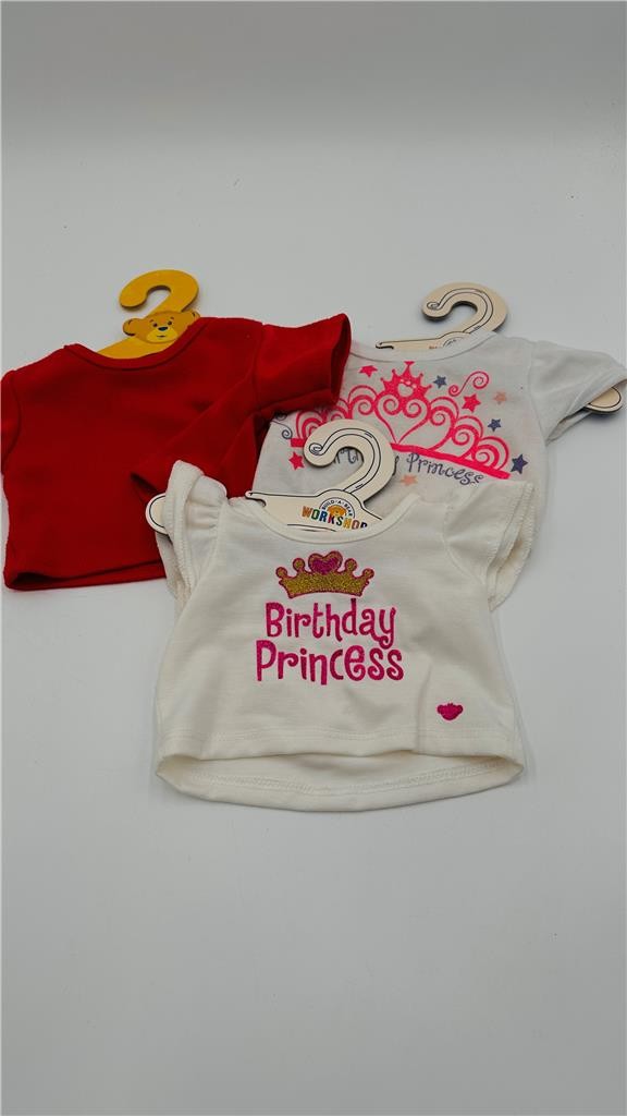 Lot of 3 BUILD A BEAR WORKSHOP Clothing TShirts