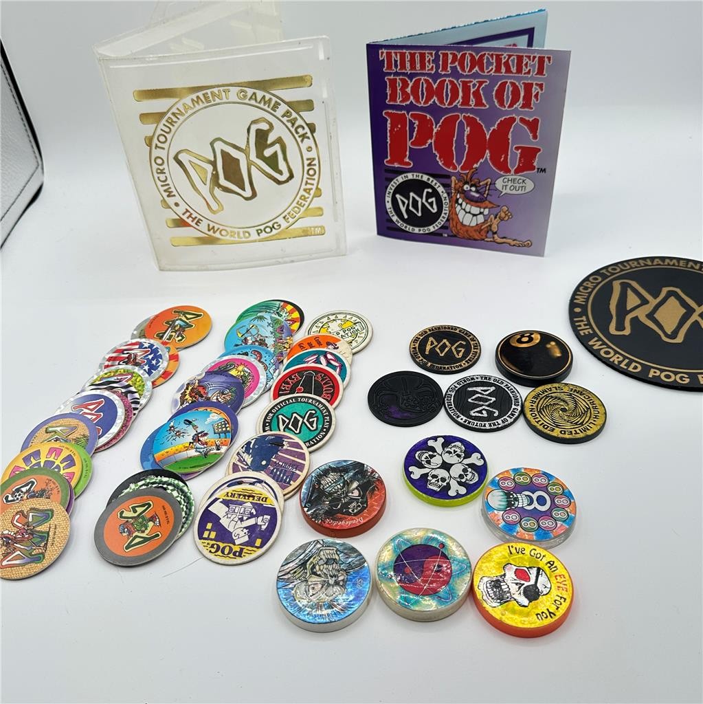 1990s World POG Federation Clear Plastic Micro Tournament Game Pack Storage Case