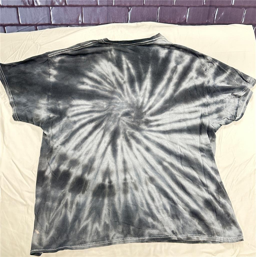 Def Leppard Hysteria Band Tshirt Gray Tie Dye XL  B5
