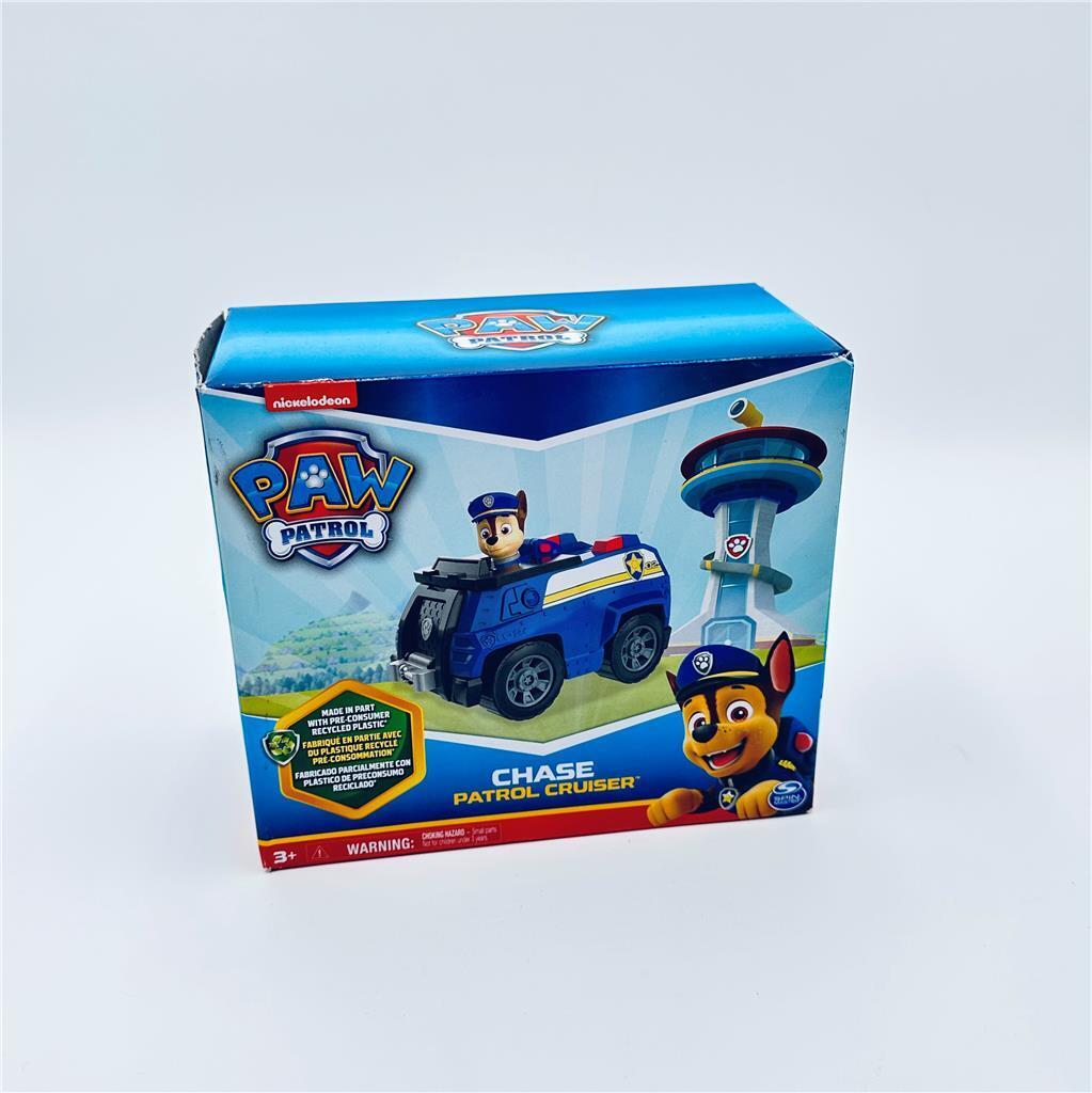 Paw Patrol, Chase Patrol Cruiser, Toy Car with Collectible Action Figure