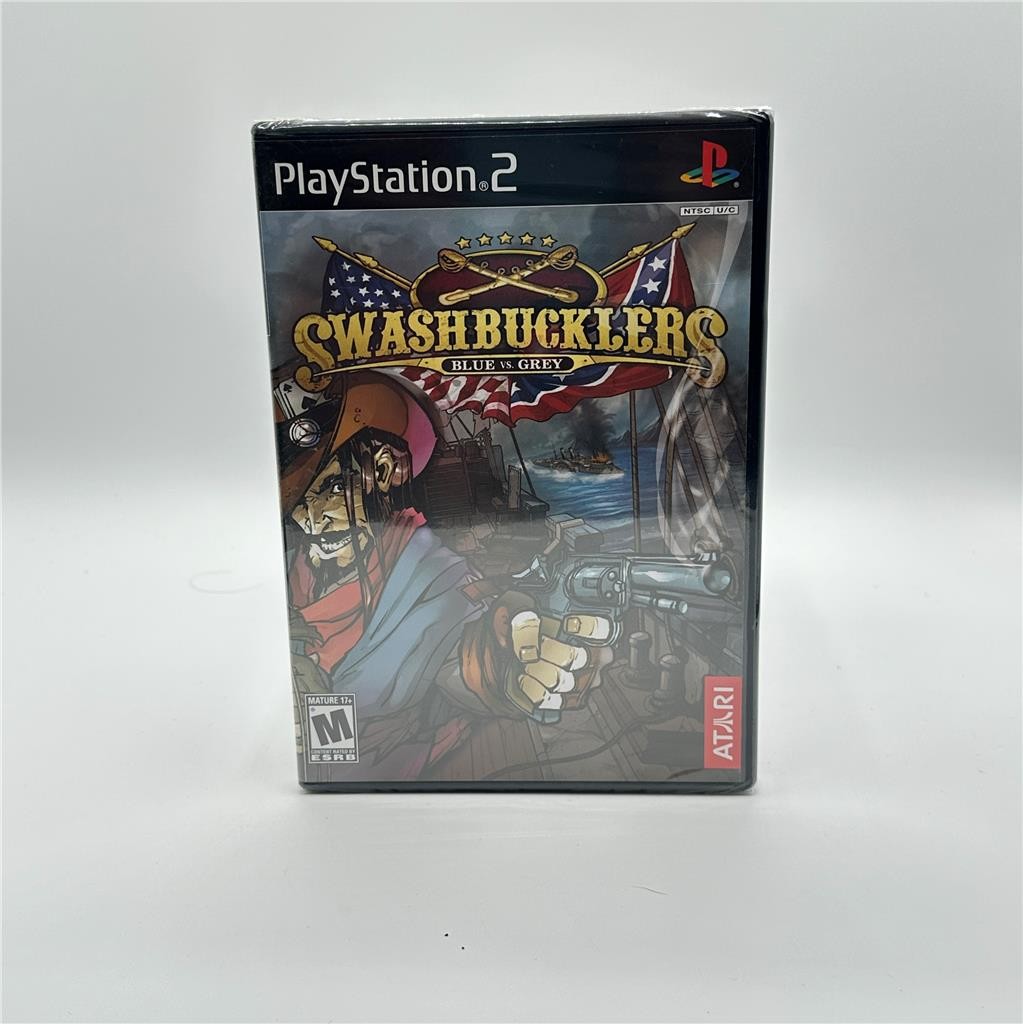 Swashbucklers: Blue vs. Grey Atari Sony Playstation 2 PS2 Brand New Sealed!