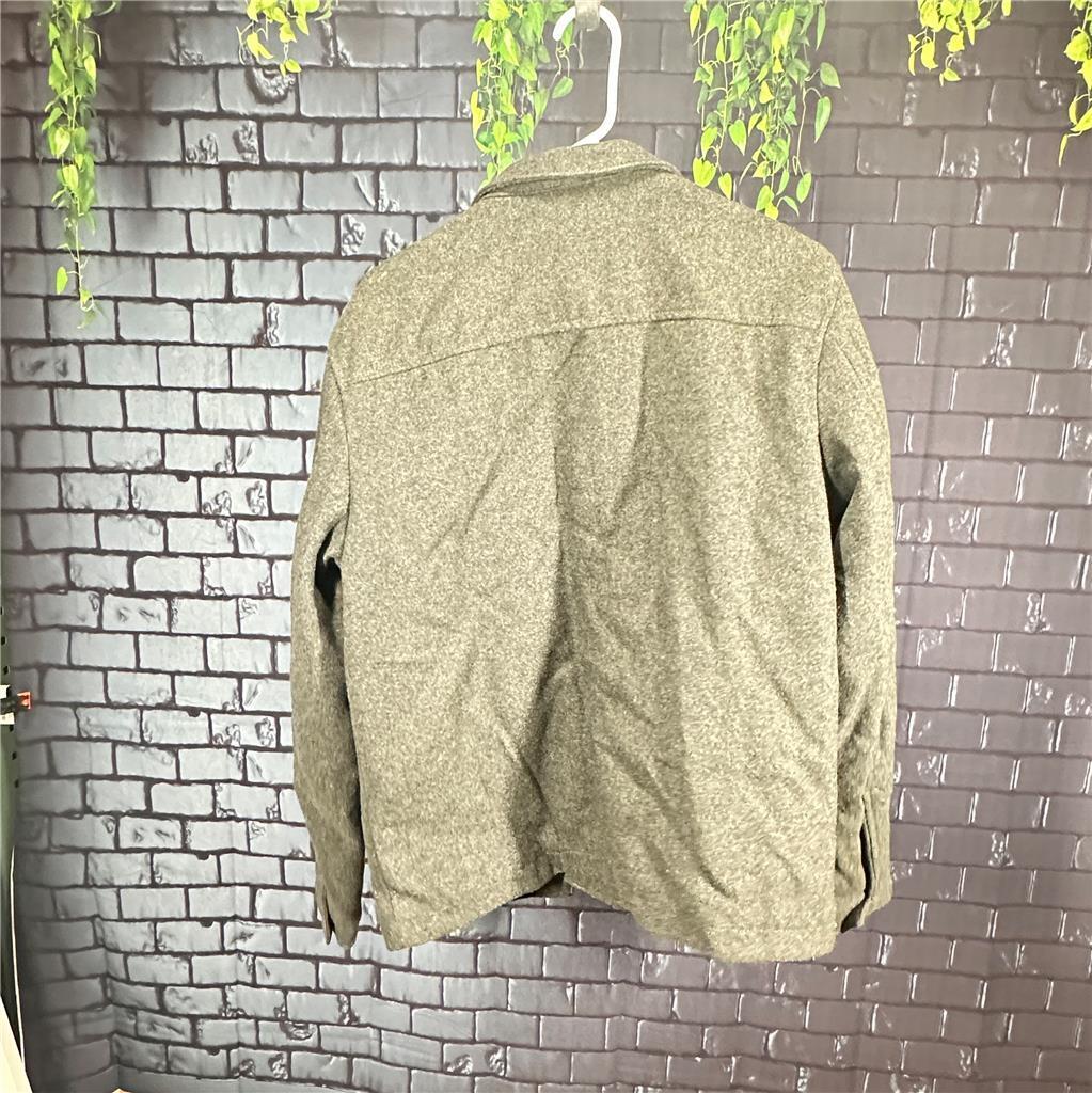 Old Navy Men’s Classic Wool Full Zip Coat  Grey Size Medium