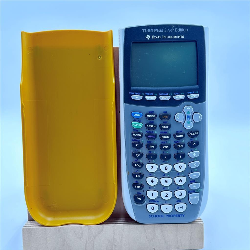TI-84 Plus Silver Edition Texas Instruments Graphing Calculator Yellow School