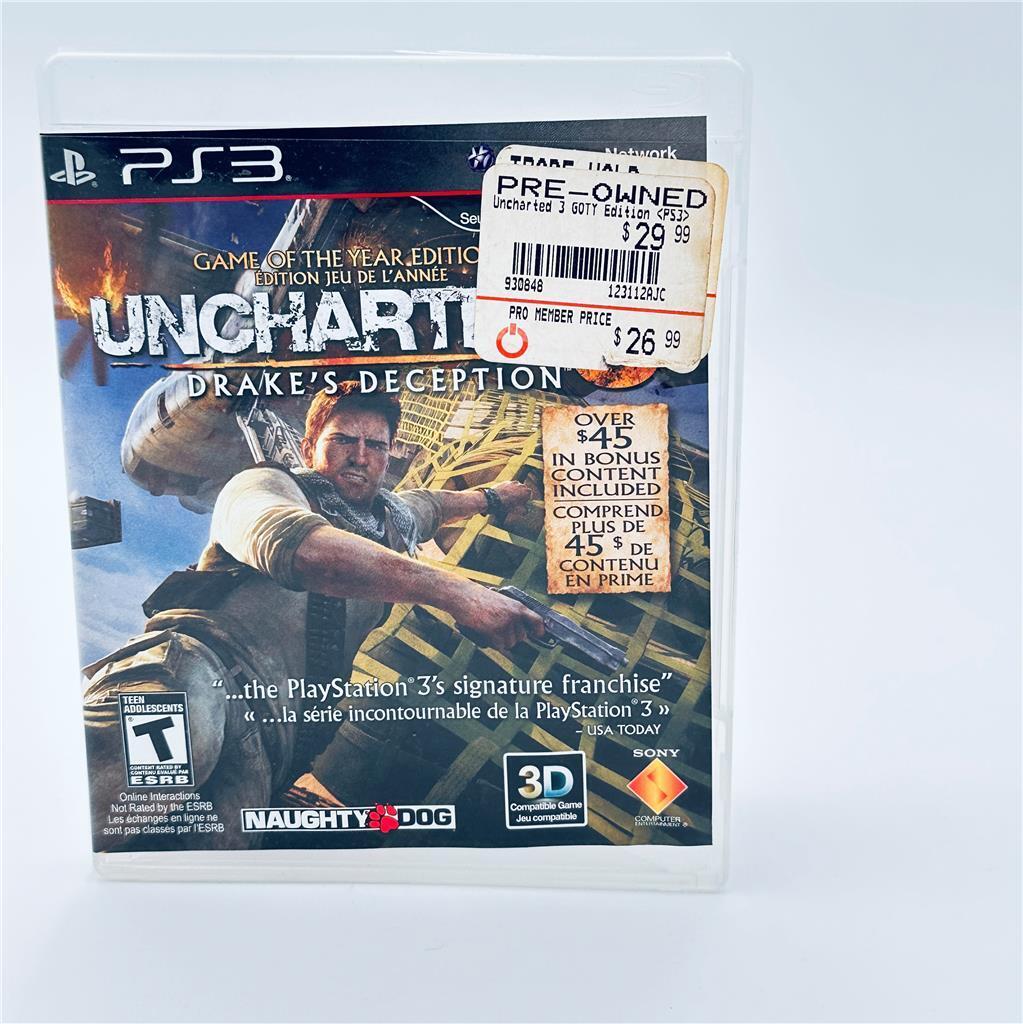 Uncharted 3: Drake's Deception -- Game of the Year Edition (Sony PlayStation 3,