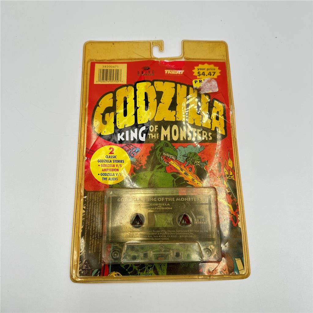 Godzilla King of the Monsters Cassette Story Tape Alien/Amphibion 1998