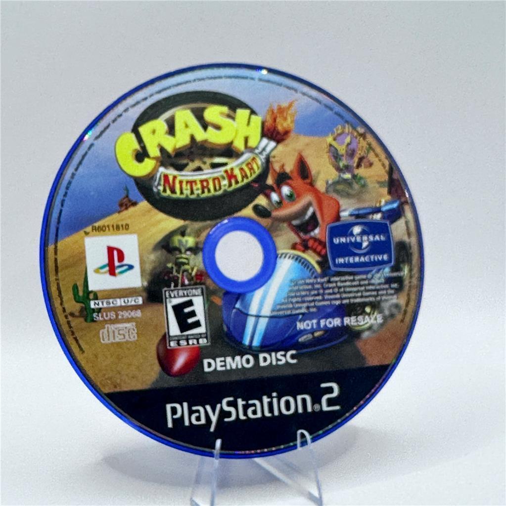 Crash Bandicoot Nitro Kart Sony PlayStation 2 PS2 Demo Disc